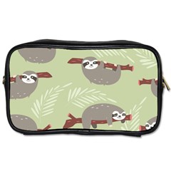 Sloths Pattern Design Toiletries Bag (two Sides) by Vaneshart