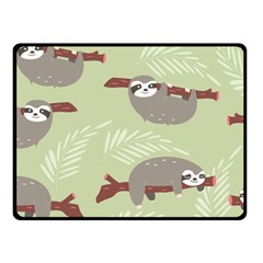 Sloths Pattern Design Fleece Blanket (small) by Vaneshart