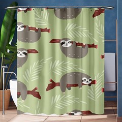 Sloths Pattern Design Shower Curtain 60  X 72  (medium)  by Vaneshart