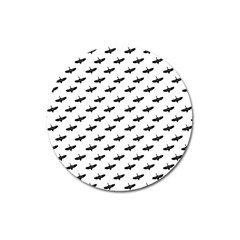 Freedom Concept Graphic Silhouette Pattern Magnet 3  (round) by dflcprintsclothing