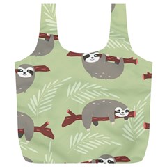 Sloths Pattern Design Full Print Recycle Bag (xl) by Vaneshart