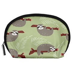 Sloths Pattern Design Accessory Pouch (large) by Vaneshart