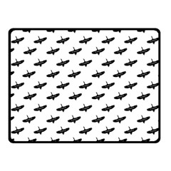 Freedom Concept Graphic Silhouette Pattern Fleece Blanket (small)