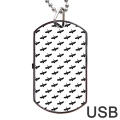 Freedom Concept Graphic Silhouette Pattern Dog Tag Usb Flash (one Side)