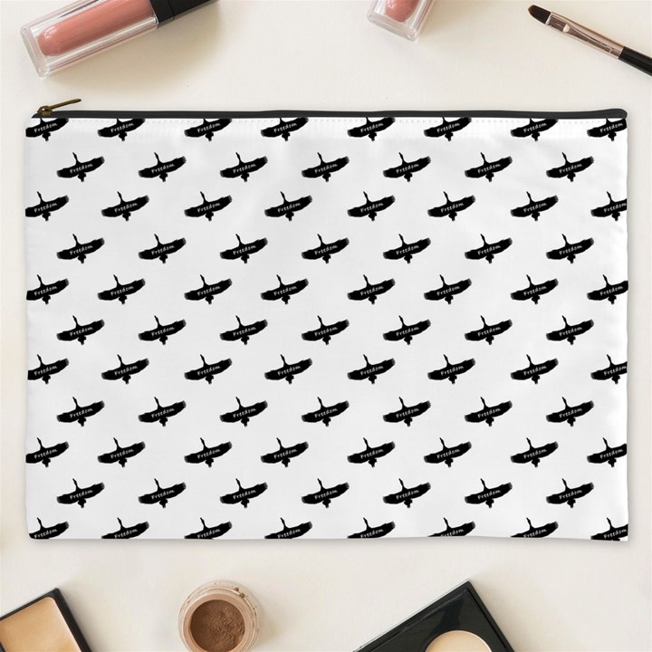 Freedom Concept Graphic Silhouette Pattern Cosmetic Bag (XXXL)