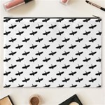 Freedom Concept Graphic Silhouette Pattern Cosmetic Bag (XXXL) Back