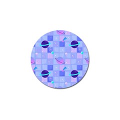 Seamless Pattern Pastel Galaxy Future Golf Ball Marker by Vaneshart