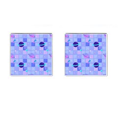 Seamless Pattern Pastel Galaxy Future Cufflinks (square) by Vaneshart