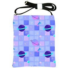 Seamless Pattern Pastel Galaxy Future Shoulder Sling Bag by Vaneshart