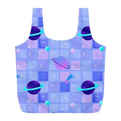 Seamless Pattern Pastel Galaxy Future Full Print Recycle Bag (l) by Vaneshart