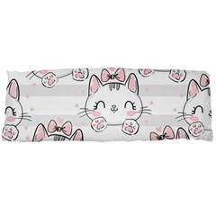 Cat With Bow Pattern Body Pillow Case Dakimakura (two Sides) by Vaneshart