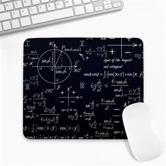 Mathematical Seamless Pattern With Geometric Shapes Formulas Large Mousepads by Vaneshart