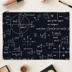 Mathematical Seamless Pattern With Geometric Shapes Formulas Cosmetic Bag (xxxl) by Vaneshart