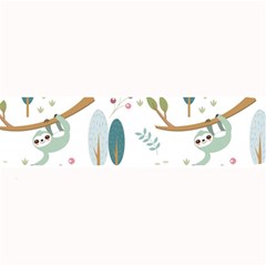 Pattern Sloth Woodland Large Bar Mats by Vaneshart