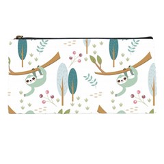 Pattern Sloth Woodland Pencil Case by Vaneshart