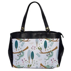 Pattern Sloth Woodland Oversize Office Handbag by Vaneshart