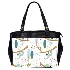 Pattern Sloth Woodland Oversize Office Handbag (2 Sides) by Vaneshart