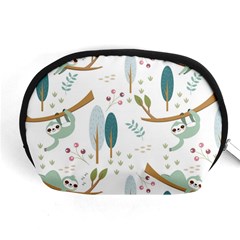 Pattern Sloth Woodland Accessory Pouch (medium) by Vaneshart