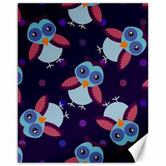 Owl Pattern Background Canvas 16  X 20  by Vaneshart