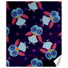 Owl Pattern Background Canvas 20  X 24  by Vaneshart