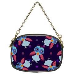 Owl Pattern Background Chain Purse (one Side) by Vaneshart