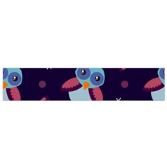 Owl Pattern Background Small Flano Scarf