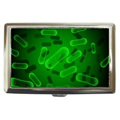 Green Rod Shaped Bacteria Cigarette Money Case by Vaneshart