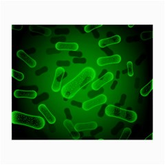 Green Rod Shaped Bacteria Small Glasses Cloth by Vaneshart