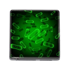 Green Rod Shaped Bacteria Memory Card Reader (square 5 Slot) by Vaneshart