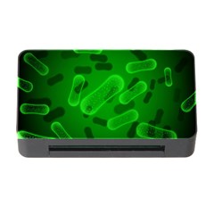 Green Rod Shaped Bacteria Memory Card Reader With Cf by Vaneshart