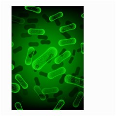 Green Rod Shaped Bacteria Small Garden Flag (two Sides) by Vaneshart