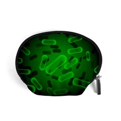 Green Rod Shaped Bacteria Accessory Pouch (small) by Vaneshart