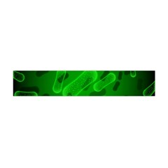 Green Rod Shaped Bacteria Flano Scarf (mini)