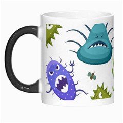 Dangerous Streptococcus Lactobacillus Staphylococcus Others Microbes Cartoon Style Vector Seamless Morph Mugs by Vaneshart