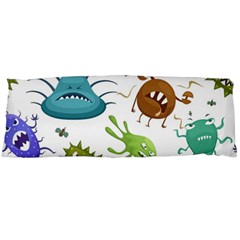 Dangerous Streptococcus Lactobacillus Staphylococcus Others Microbes Cartoon Style Vector Seamless Body Pillow Case (dakimakura) by Vaneshart