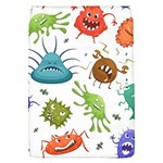 Dangerous Streptococcus Lactobacillus Staphylococcus Others Microbes Cartoon Style Vector Seamless Removable Flap Cover (L) Front