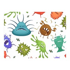 Dangerous Streptococcus Lactobacillus Staphylococcus Others Microbes Cartoon Style Vector Seamless Double Sided Flano Blanket (mini)  by Vaneshart