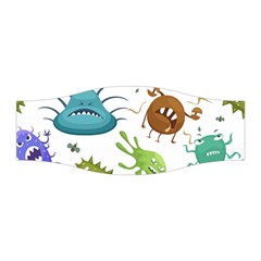 Dangerous Streptococcus Lactobacillus Staphylococcus Others Microbes Cartoon Style Vector Seamless Stretchable Headband by Vaneshart