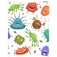 Dangerous Streptococcus Lactobacillus Staphylococcus Others Microbes Cartoon Style Vector Seamless Back Support Cushion by Vaneshart