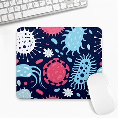 Seamless Pattern Microbes Virus Vector Illustration Large Mousepads by Vaneshart