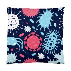 Seamless Pattern Microbes Virus Vector Illustration Standard Cushion Case (one Side) by Vaneshart