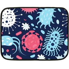 Seamless Pattern Microbes Virus Vector Illustration Double Sided Fleece Blanket (mini)  by Vaneshart