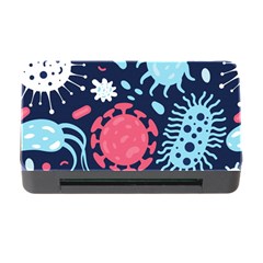 Seamless Pattern Microbes Virus Vector Illustration Memory Card Reader With Cf by Vaneshart