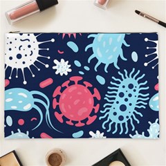 Seamless Pattern Microbes Virus Vector Illustration Cosmetic Bag (xxl) by Vaneshart