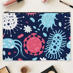 Seamless Pattern Microbes Virus Vector Illustration Cosmetic Bag (xxxl) by Vaneshart