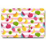 Tropical Fruits Berries Seamless Pattern Large Doormat  30 x20  Door Mat