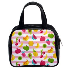 Tropical Fruits Berries Seamless Pattern Classic Handbag (two Sides) by Vaneshart