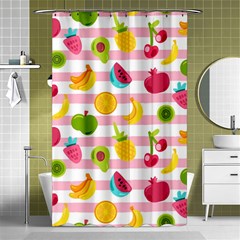 Tropical Fruits Berries Seamless Pattern Shower Curtain 48  X 72  (small)  by Vaneshart