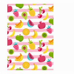 Tropical Fruits Berries Seamless Pattern Small Garden Flag (two Sides) by Vaneshart