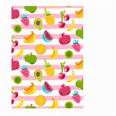 Tropical Fruits Berries Seamless Pattern Large Garden Flag (two Sides) by Vaneshart